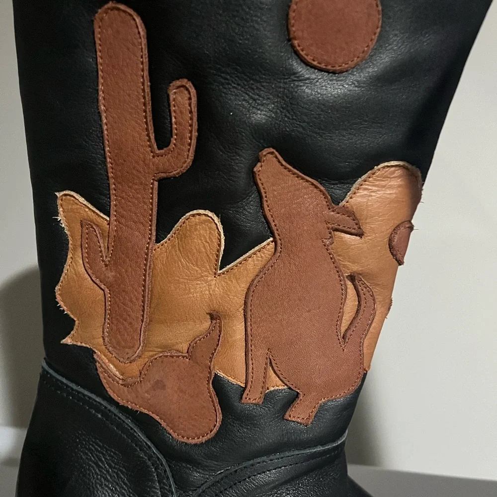 Chasing Unicorns Desperado Leather Cowboy Boots - Picture 3 of 11